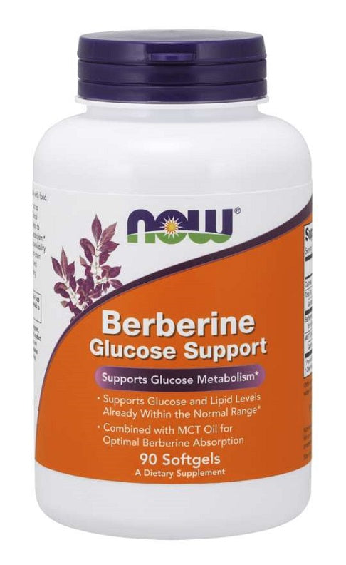 NOW Foods berberīna glikozes atbalsts – 90 kapsulas