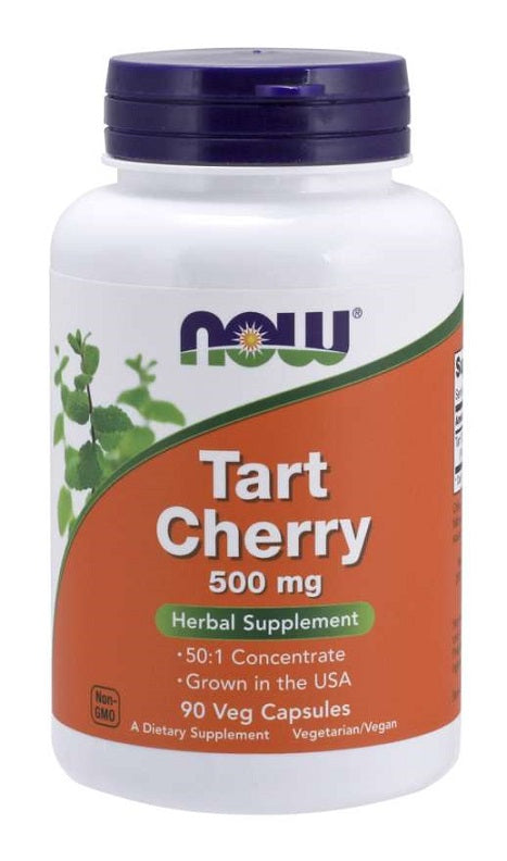 NOW Foods ķiršu garšas, 500 mg – 90 kapsulas