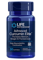 Life Extension Advanced Curcumin Elite kurkuma ekstrakts, ingvers un kurkuma – 30 kapsulas