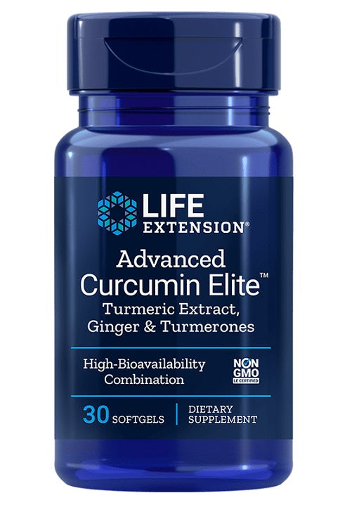 Life Extension Advanced Curcumin Elite kurkuma ekstrakts, ingvers un kurkuma – 30 kapsulas