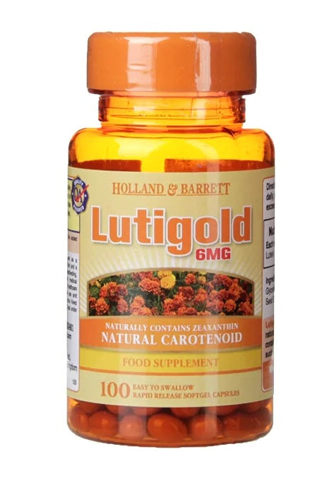 Holland & Barrett Lutigold luteīns, 6 mg – 100 kapsulas