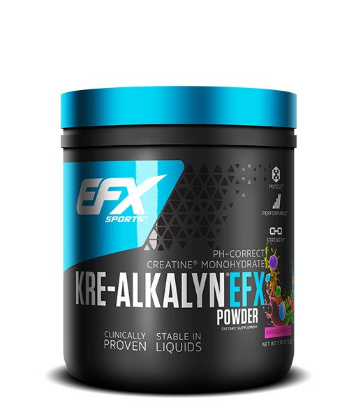 EFX Sports Kre-Alkalyn pulveris, "Rainbow Blast" — 220 g