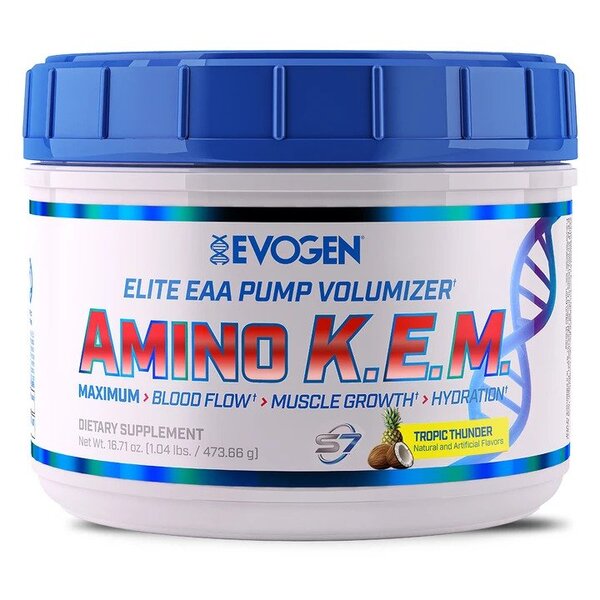 Evogen aminoskābes K.E.M. EAA, Tropical Thunder – 464 g