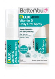 BetterYou DLux 4000 ikdienas D vitamīna mutes aerosols, dabīga piparmētra – 15 ml.