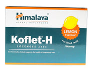 Himalaya Koflet - H, citronu garša – 12 pastilas