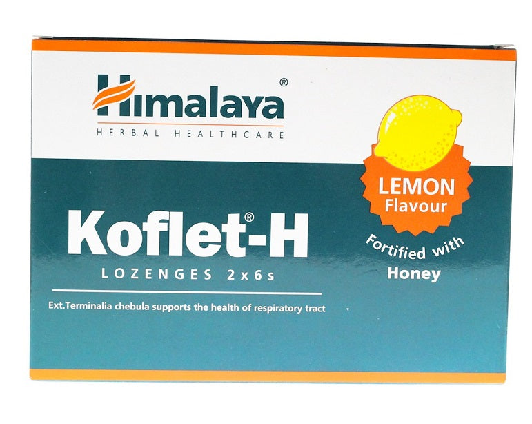 Himalaya Koflet - H, citronu garša – 12 pastilas