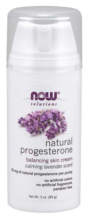 NOW Foods Natūralais Progesteronu Balansējošs Ādas Krēms ar Lavandu - 85 g