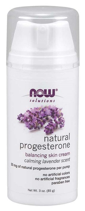 NOW Foods Natūralais Progesteronu Balansējošs Ādas Krēms ar Lavandu - 85 g