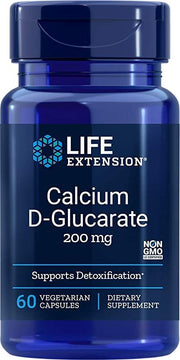 Life Extension kalcija D-glukarāts, 200 mg - 60 kapsulas