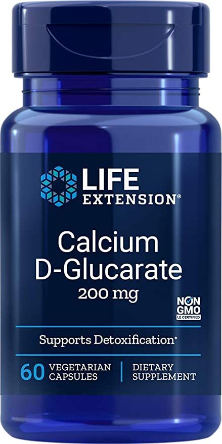 Life Extension kalcija D-glukarāts, 200 mg - 60 kapsulas