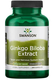 Swanson ginka ekstrakts, 60 mg – 240 kapsulas