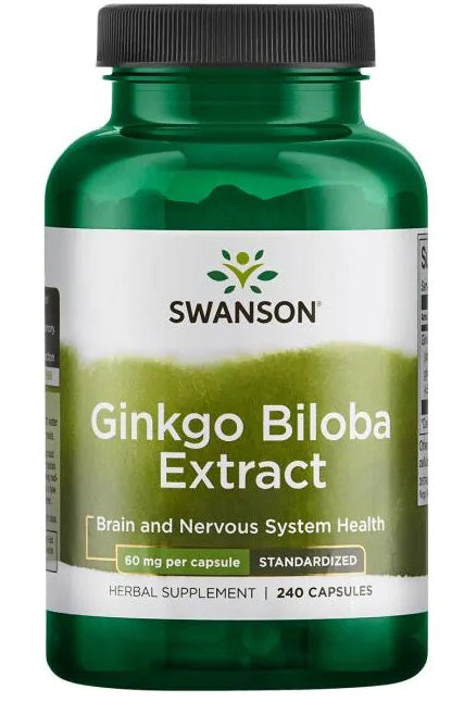 Swanson ginka ekstrakts, 60 mg – 240 kapsulas