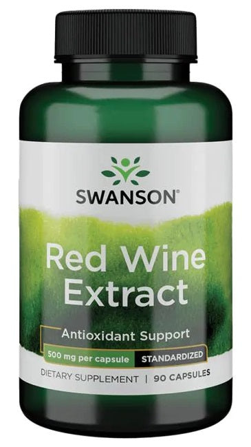 Swanson sarkanvīna ekstrakts, 500 mg – 90 kapsulas