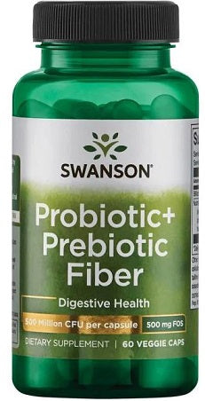 Swanson Probiotic+ Prebiotic Fiber – 60 kapsulas