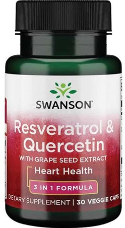Swanson Resveratrols un Kvercetīns – 30 kapsulas