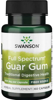 Swanson pilna spektra guāra sveķi, 400 mg – 60 kapsulas