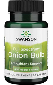 Swanson Full Spectrum sīpolu garšas pastiprinātājs, 400 mg – 60 kapsulas