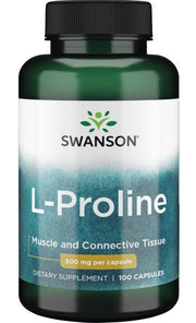 Swanson L-prolīns, 500 mg – 100 kapsulas