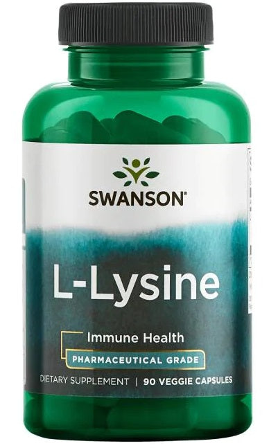 Swanson AjiPure L-lizīns, 500 mg – 90 kapsulas