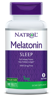Natrol melatonīns, 1mg - 180 tabletes