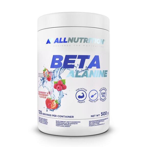 Allnutrition beta alanīns, aveņu un zemeņu garša – 500 g
