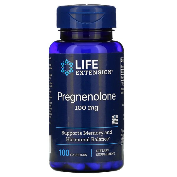 Life Extension Pregnenolons, 100 mg - 100 kapsulas