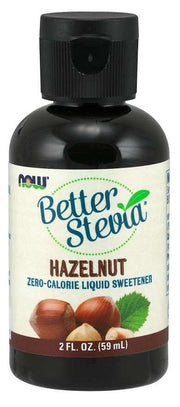 NOW Foods Better Stevia šķidrums ar lazdu riekstu garšu – 59 ml.