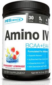 PEScience Amino IV, zemeņu limonāde - 405 g