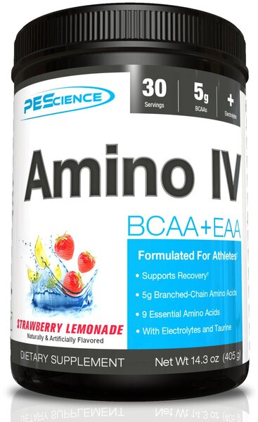 PEScience Amino IV, zemeņu limonāde - 405 g