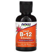 NOW Foods šķidrais B vitamīnu komplekss – 59 ml.