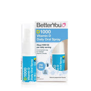 BetterYou D1000 ikdienas D vitamīna mutes aerosols – 15 ml.