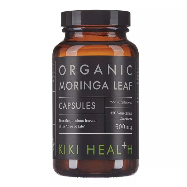 KIKI Health Moringas lapu pulveris - 120 kapsulas