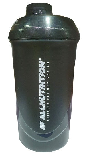 Allnutrition šeikeris ar 2 logotipiem, melns – 600 ml.