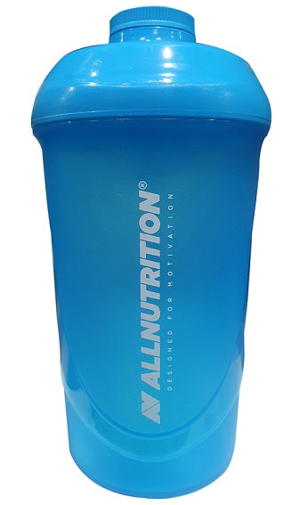 Allnutrition šeikeris ar 2 logotipiem, spilgti zils – 600 ml.