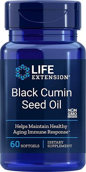 Life Extension melno ķimeņu eļļa – 60 kapsulas