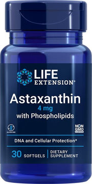 Life Extension astaksantīns ar fosfolipīdiem, 4 mg - 30 kapsulas