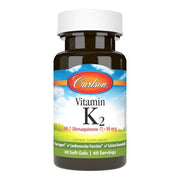 Carlson Labs K2 MK-7 vitamīns, 90mcg - 60 kapsulas