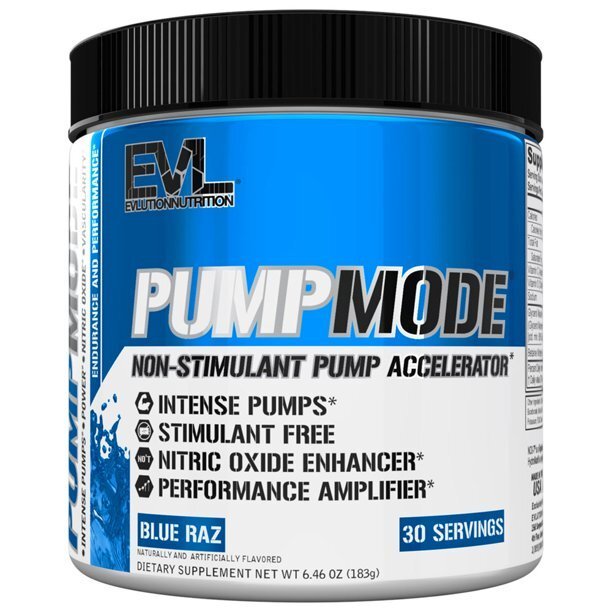 EVLution Nutrition PumpMode pulveris, zils – 183 g
