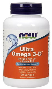 NOW Foods Ultra Omega 3 - D ar D vitamīnu - 90 kapsulas