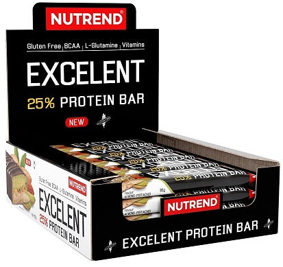 Nutrend Excelent 25 % proteīna batoniņš ar vaniļas un ananāsu garšu – 18 x 85 g