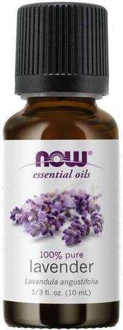 NOW Foods ēteriskā eļļa, lavandas eļļa 100% tīra – 10 ml.
