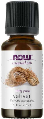 NOW Foods ēteriskā eļļa, vetivērijas eļļa - 10 ml.