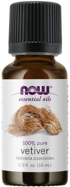 NOW Foods ēteriskā eļļa, vetivērijas eļļa - 10 ml.