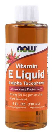 NOW Foods E vitamīna šķidrums – 118 ml.