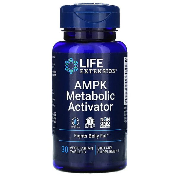 Life Extension AMPK metabolisma aktivators – 30 veģetārās tabletes