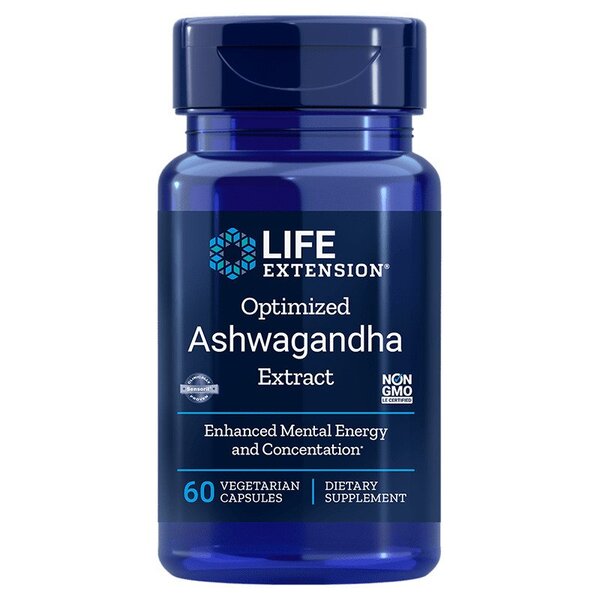Life Extension optimizētais Ašvagandas ekstrakts 60 – 60 kapsulas