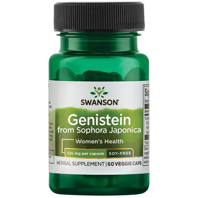 Swanson Genistein no japāņu soforas, 125 mg – 60 kapsulas