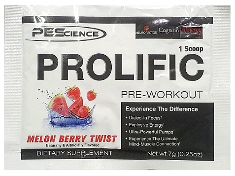 PEScience Prolific, melones un ogu garšas dzēriens - 7 g (1 porcija)