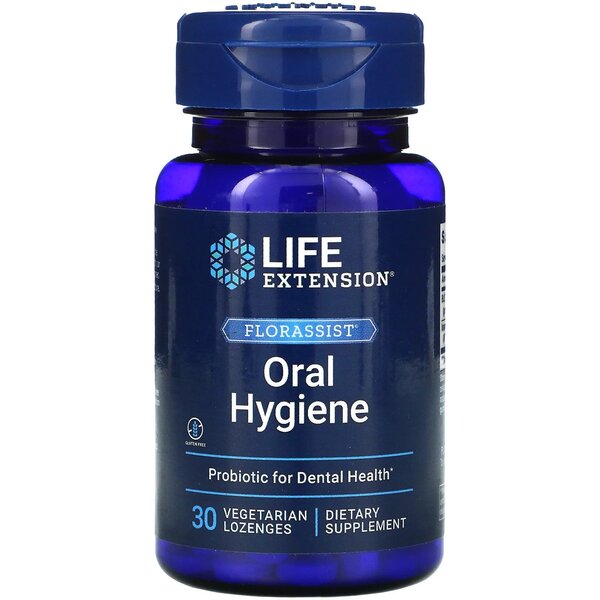 Life Extension Florassist mutes higiēnai – 30 veģetāras pastilas