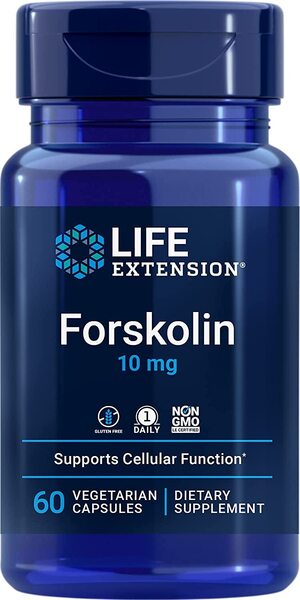 Life Extension forskolīns, 10 mg - 60 kapsulas
